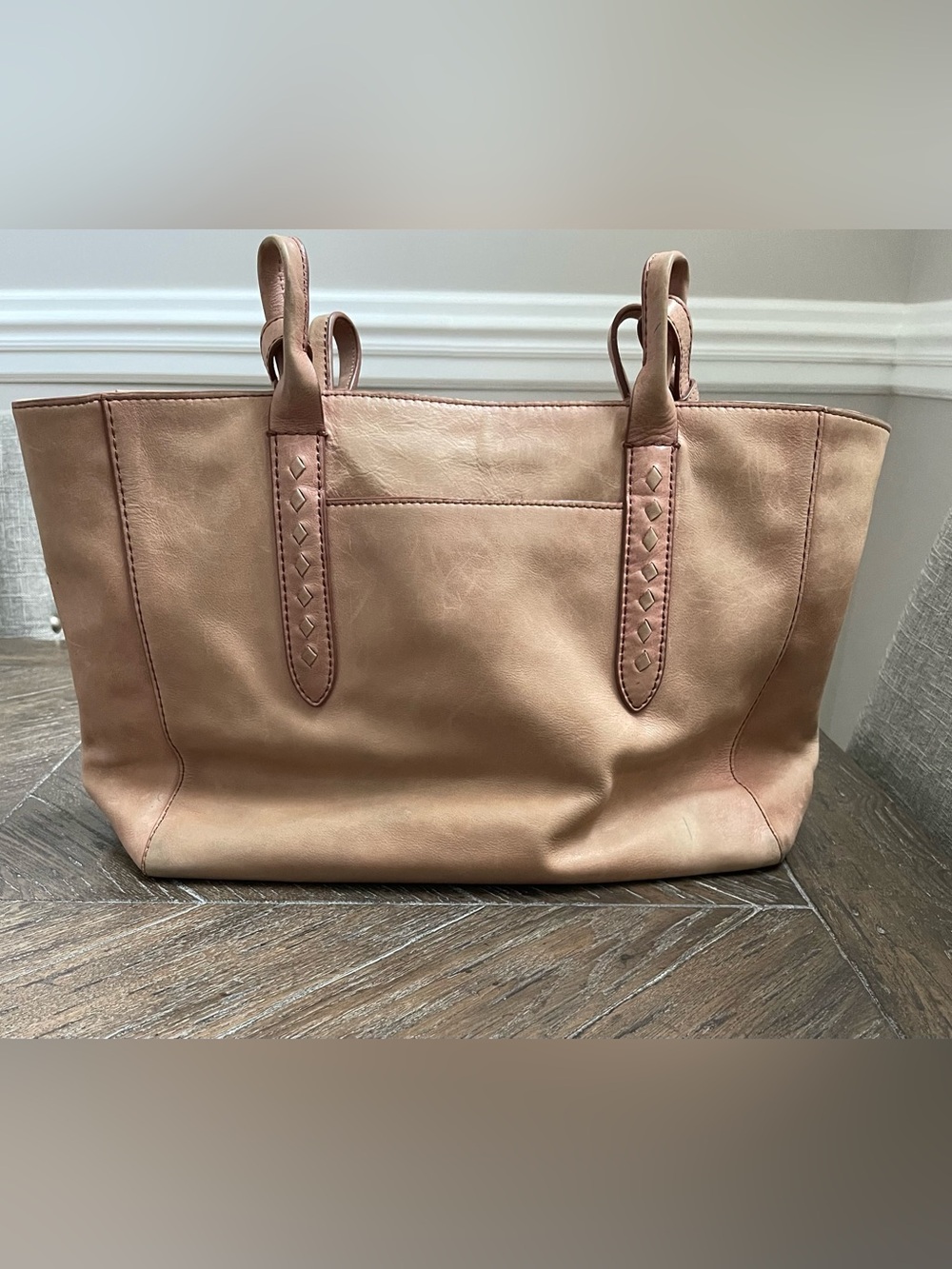 Frye Reed Leather Tote Bag - Dusty Rose